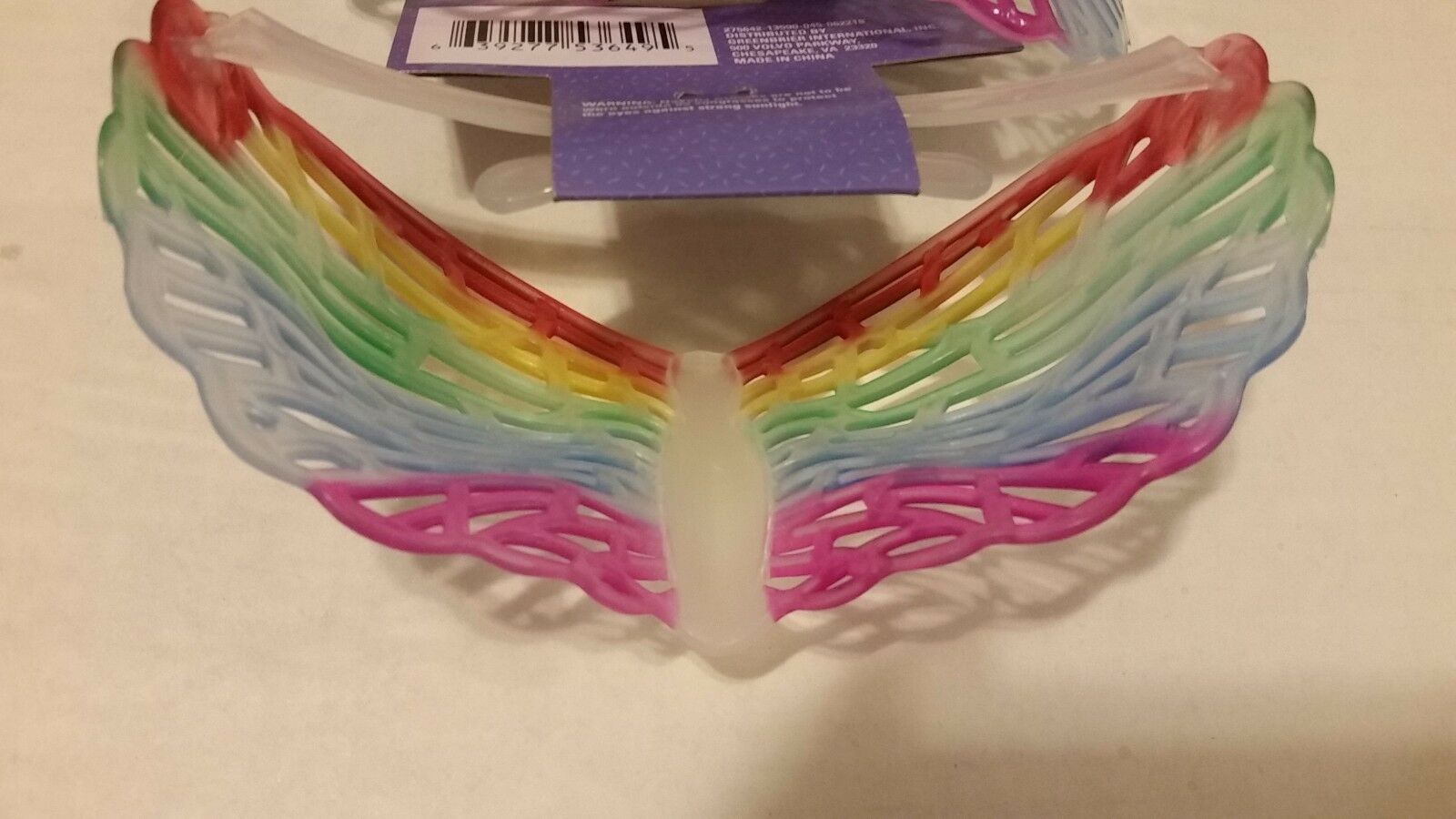 Rainbow Butterfly See Through Gay Pride Novelty Glasses lot of 2 - Fresh Stock Dated February 2026