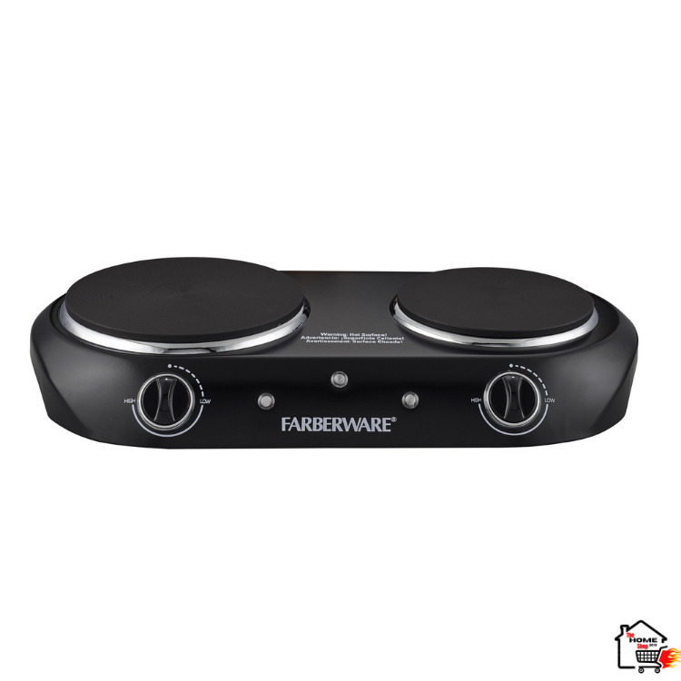 Cocina Eléctrica De 2 Hornillas Estufa Portátil Para Cocinar A Donde Vayas 1800W - Fresh Stock Dated February 2026