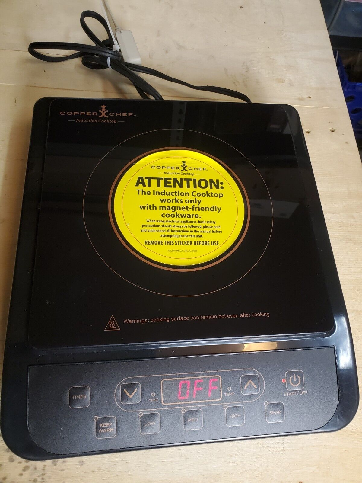 Copper Chef Induction Cooktop 1300 Watts KC16067-00300 Black RV Van Camper NWOB - Fresh Stock Dated February 2026