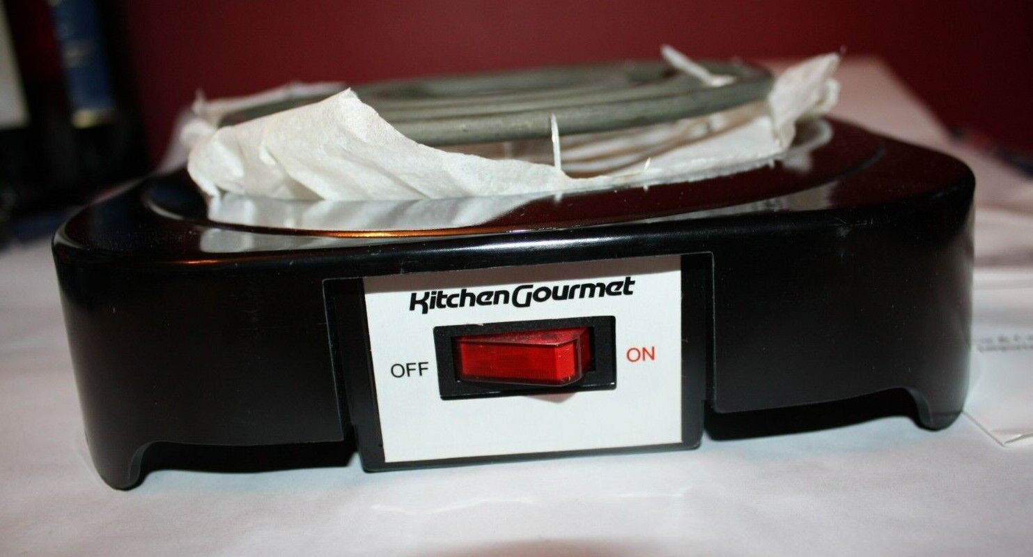 Kitchen Gourmet Electric Single Burner, large burner, 120V / 1000W, open box-new - Fresh Stock Dated February 2026