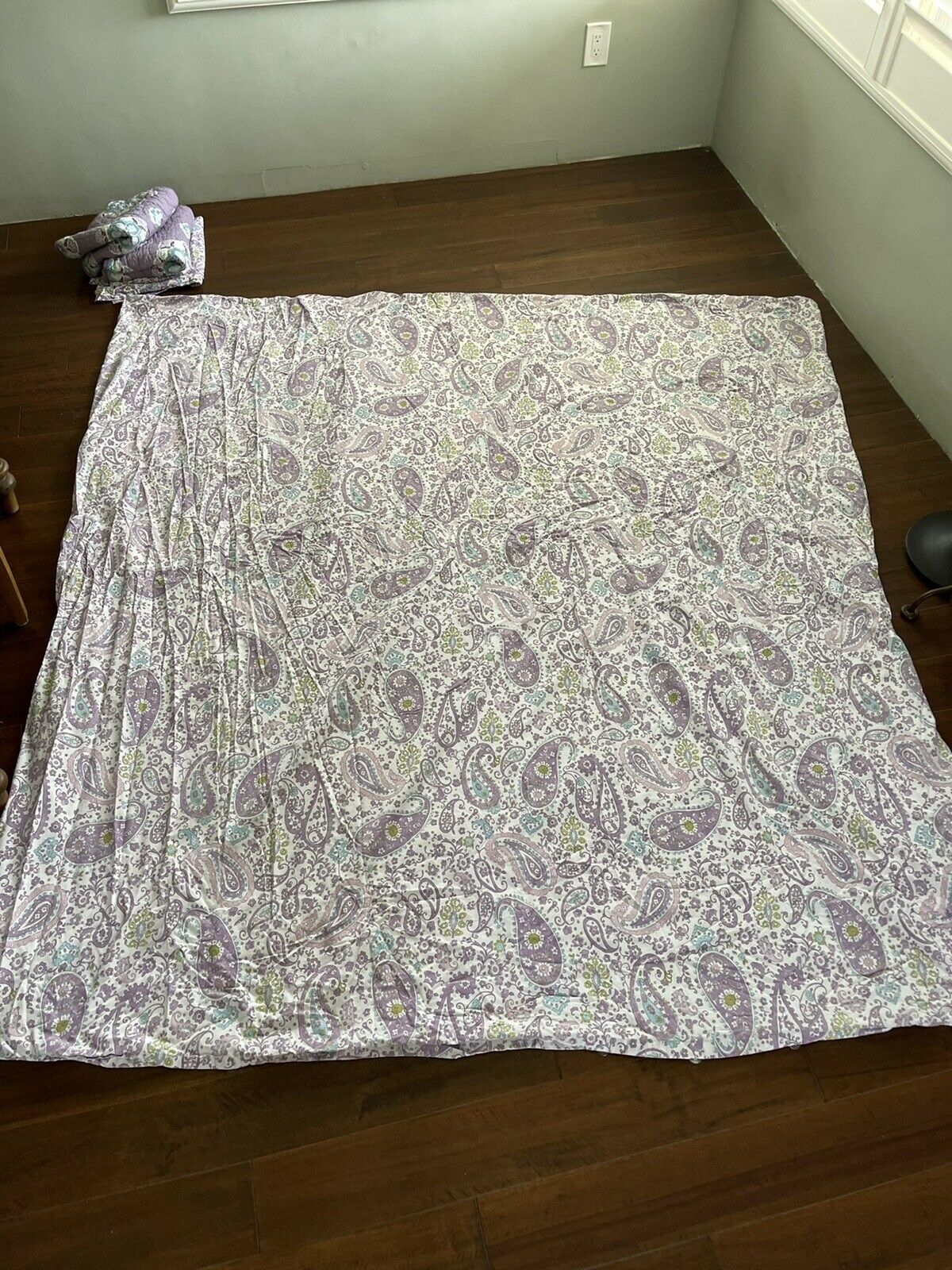 Pottery Barn Kids Brooklyn Purple PaIsley Duvet Full/Q w/ 2 Quilted￼ & 2 Shams - Fresh Stock Dated December 2025