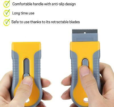 New BATES RAZOR BLADE SCRAPER, 2 Pack, Razor Scraper Set With 30 Extra Blades.. - Fresh Stock Dated February 2026