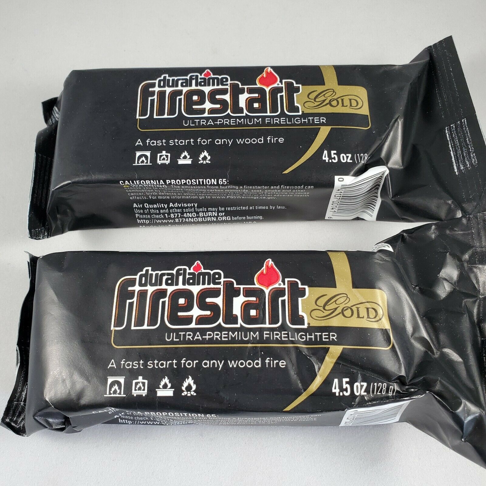 2 x Duraflame Firestart Gold 4.5 oz Ultra-Premium Firelighter - Fresh Stock Dated December 2025