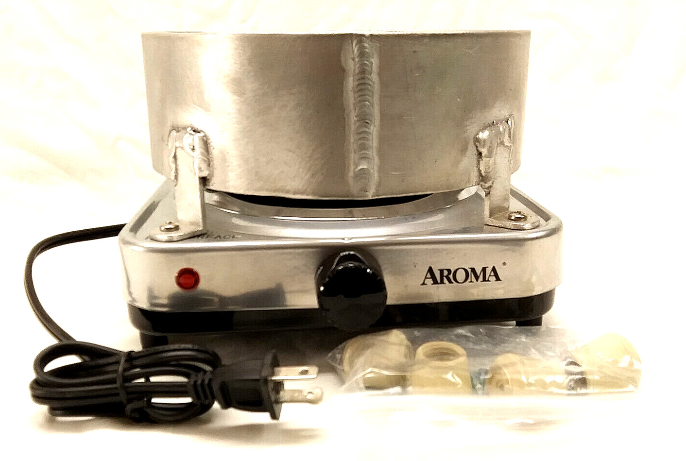 AROMA Single Burner Boat Stove Model No. AHP-303 SB Stainless/Black ~ Tested - Fresh Stock Dated February 2026