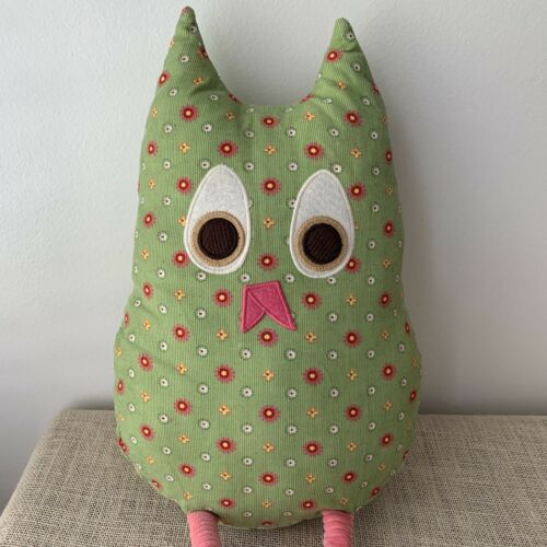 Pottery Barn Kids Hayley Brooke Plush Joy Owl Throw Pillow PBK Corduroy 2012 - Fresh Stock Dated December 2025