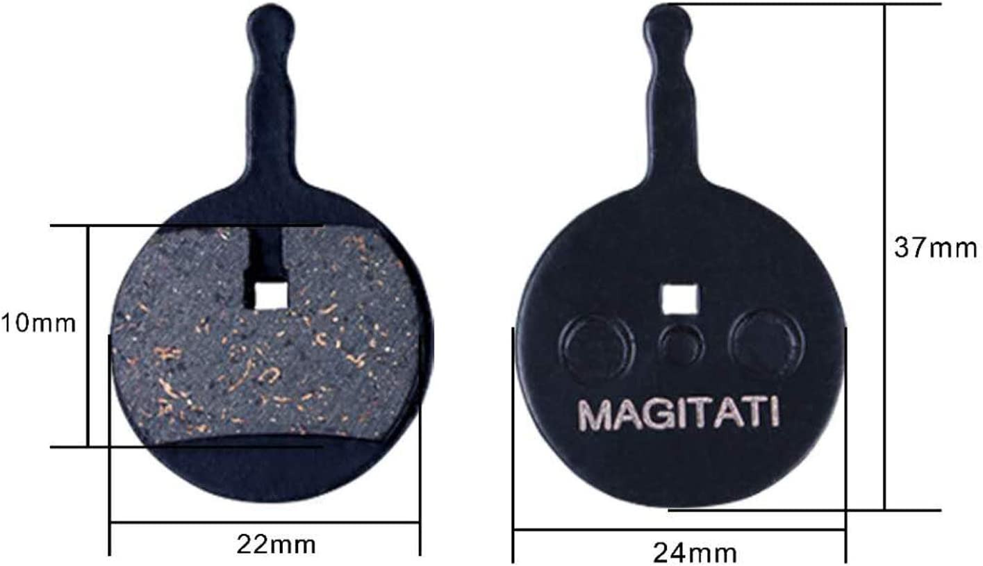 4 Pairs Semi-Metallic Bicycle Bike Disc Brake Pads for Avid Mechanical BB5, Smoo - Fresh Stock Dated February 2026