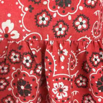 Vintage bandana print tiered skirt size 6 cottagecore prairie western - Fresh Stock Dated February 2026