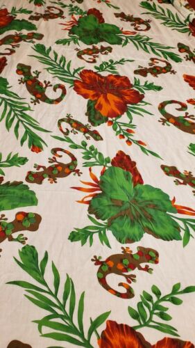 Vintage Sol Y Spa Gecko Hawaiian Sarong Skirt One Size Beach Coverup Festival - Fresh Stock Dated February 2026