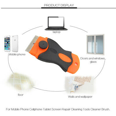 100pcs Plastic Razor Blades +2pc Razor Scraper Double Edged Sticker Removal Tool - Fresh Stock Dated December 2025