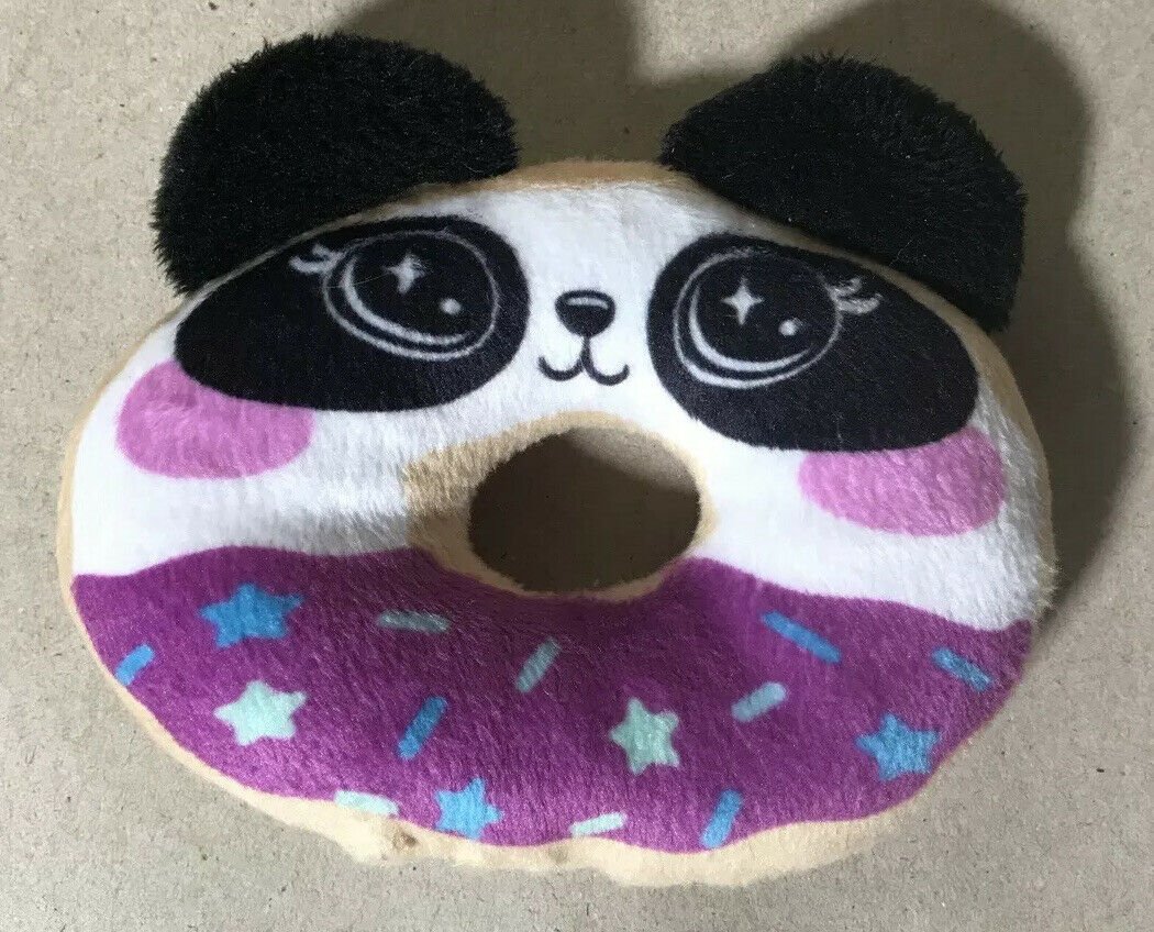 Justice Panda Donut Scented Pocket 21” Pillow & 7 Mini Plush Donuts- RARE!! - Fresh Stock Dated December 2025