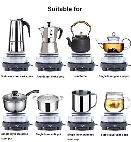 Mini Stove,Portable US Plug 110V 500W Electric Mini Stove Hot Plate Multifunctio - Fresh Stock Dated February 2026