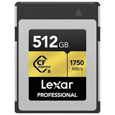 Lexar Professional CFexpress Type B 512 GB Memory Card + Lexar 2x2 Card Reader - Fresh Stock Dated December 2025