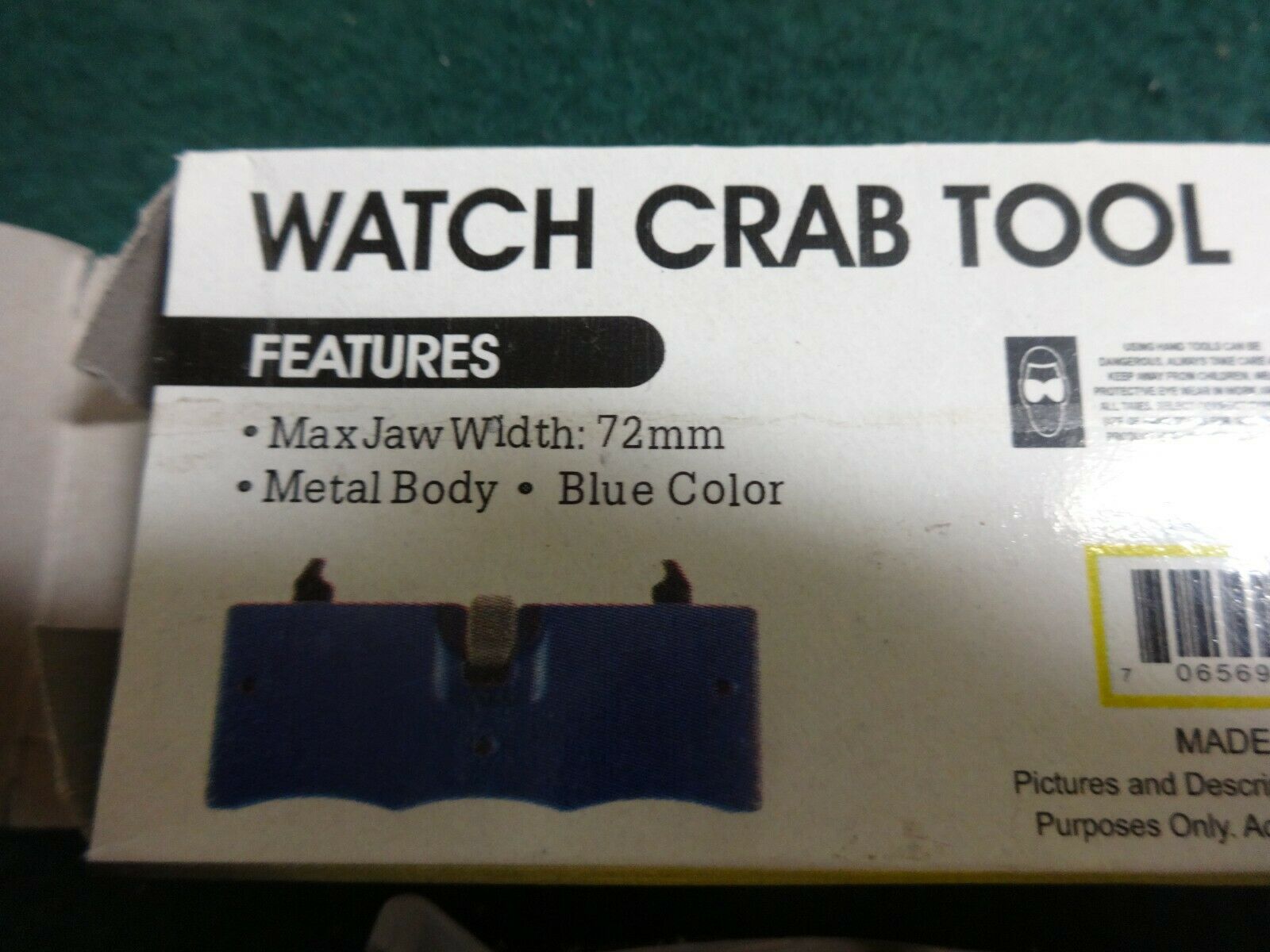 New Watch Case Opener Spanner Wrench Crab Tool # JT6211B72 72mm - Fresh Stock Dated February 2026