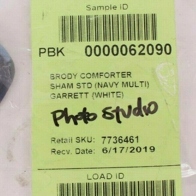 Pottery Barn Kids Brody Comforter standard sham, says 