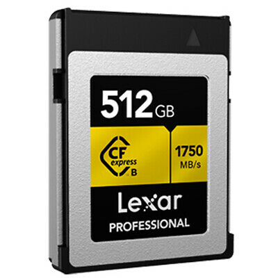 Lexar Professional CFexpress Type B 512 GB Memory Card + Lexar 2x2 Card Reader - Fresh Stock Dated December 2025