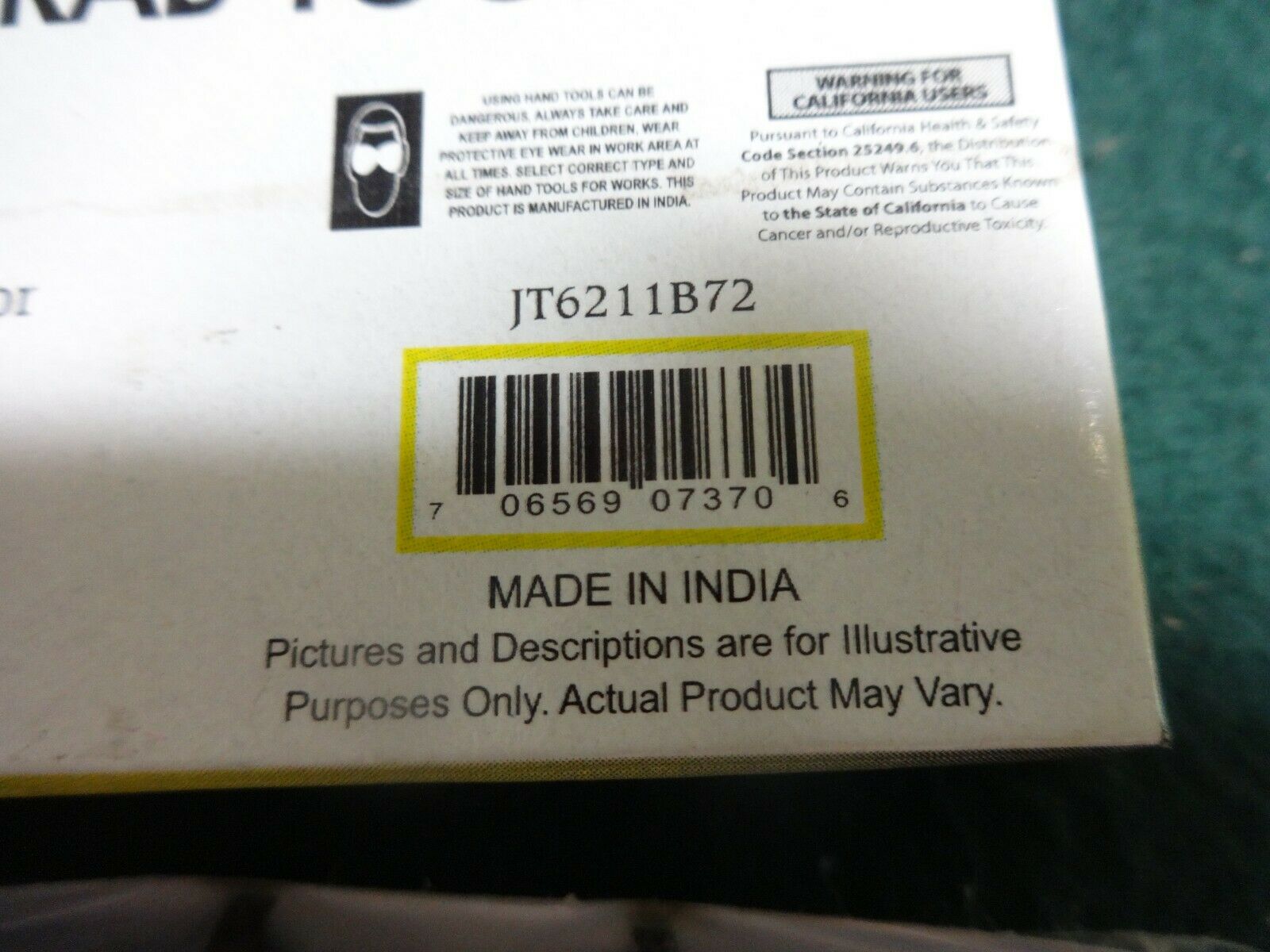 New Watch Case Opener Spanner Wrench Crab Tool # JT6211B72 72mm - Fresh Stock Dated February 2026