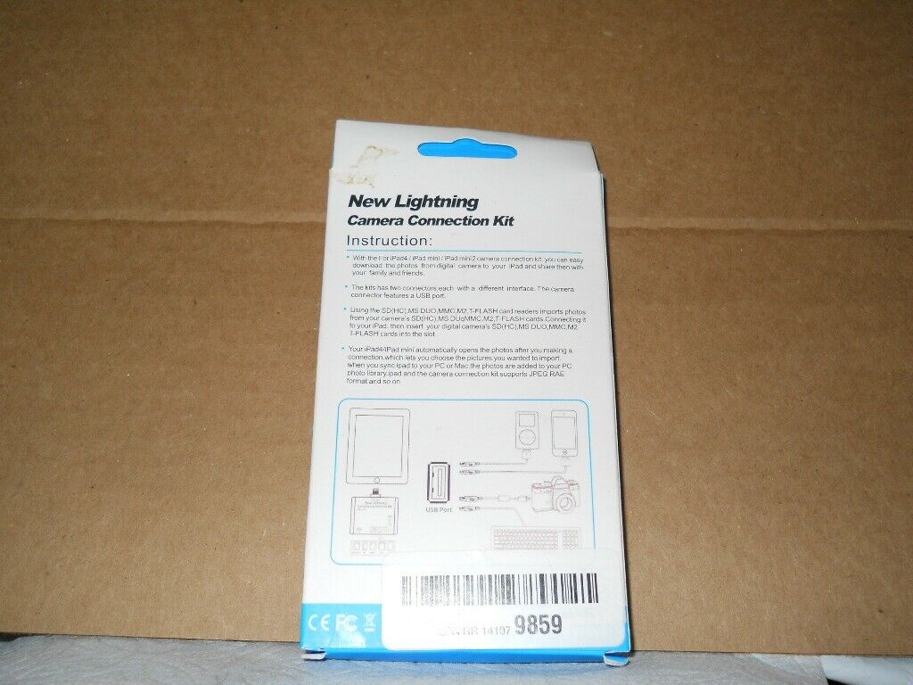 3 in 1 USB Camera Connection Kit  Card Reader Adapter for Apple iPad- - Fresh Stock Dated February 2026