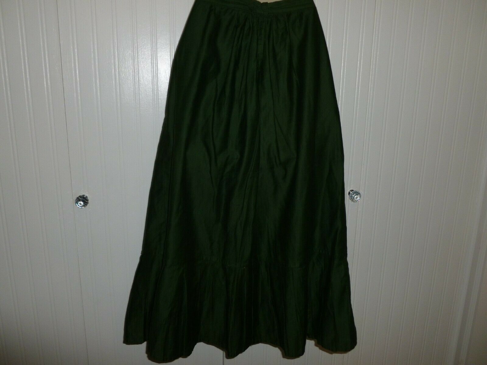 Antique Green Shimmery Skirt c1900s Victorian Edwardian Stage Photo Prop Costume - Fresh Stock Dated February 2026