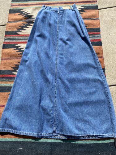 Vintage 70’s Levi Orange Tab Maxi Denim Skirt - Fresh Stock Dated February 2026