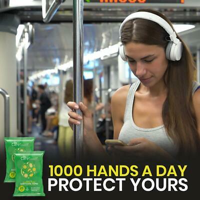 Alcohol-Free Sanitizing Hand Wipes - 6 Pks of 20 Wipes (120 Total) Made in USA - Fresh Stock Dated February 2026