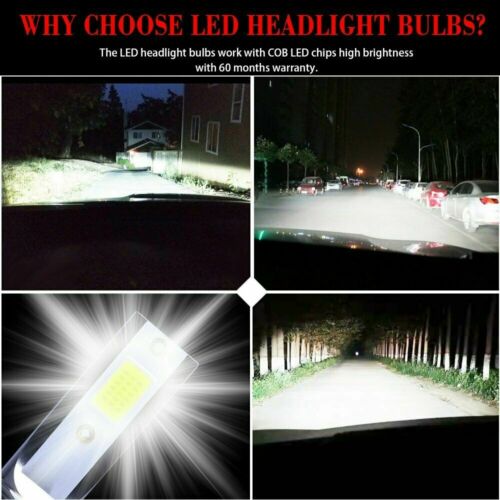 H8 H9 H11 LED Headlight Bulbs Motorcycle For Ninja ZX6R ZX10R ZX14R Suzuki GSXR - Fresh Stock Dated February 2026