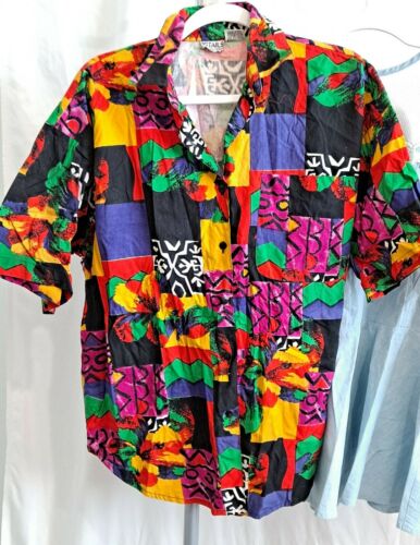 Vtg 1980s Blouse Lot Ginger Root Corky Craig Jan Sue Floral Chambray Gingham - Fresh Stock Dated February 2026