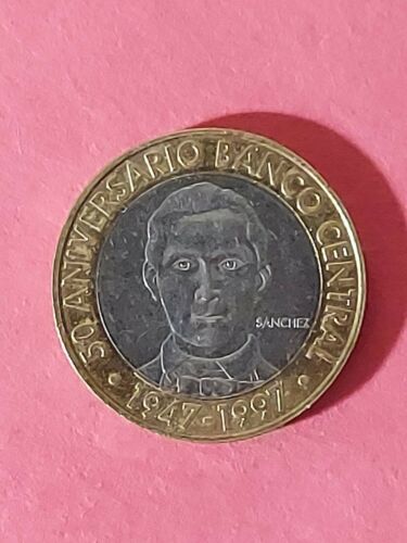 1997 5 PESOS DOMINICAN REPUBLIC COIN - Fresh Stock Dated December 2025