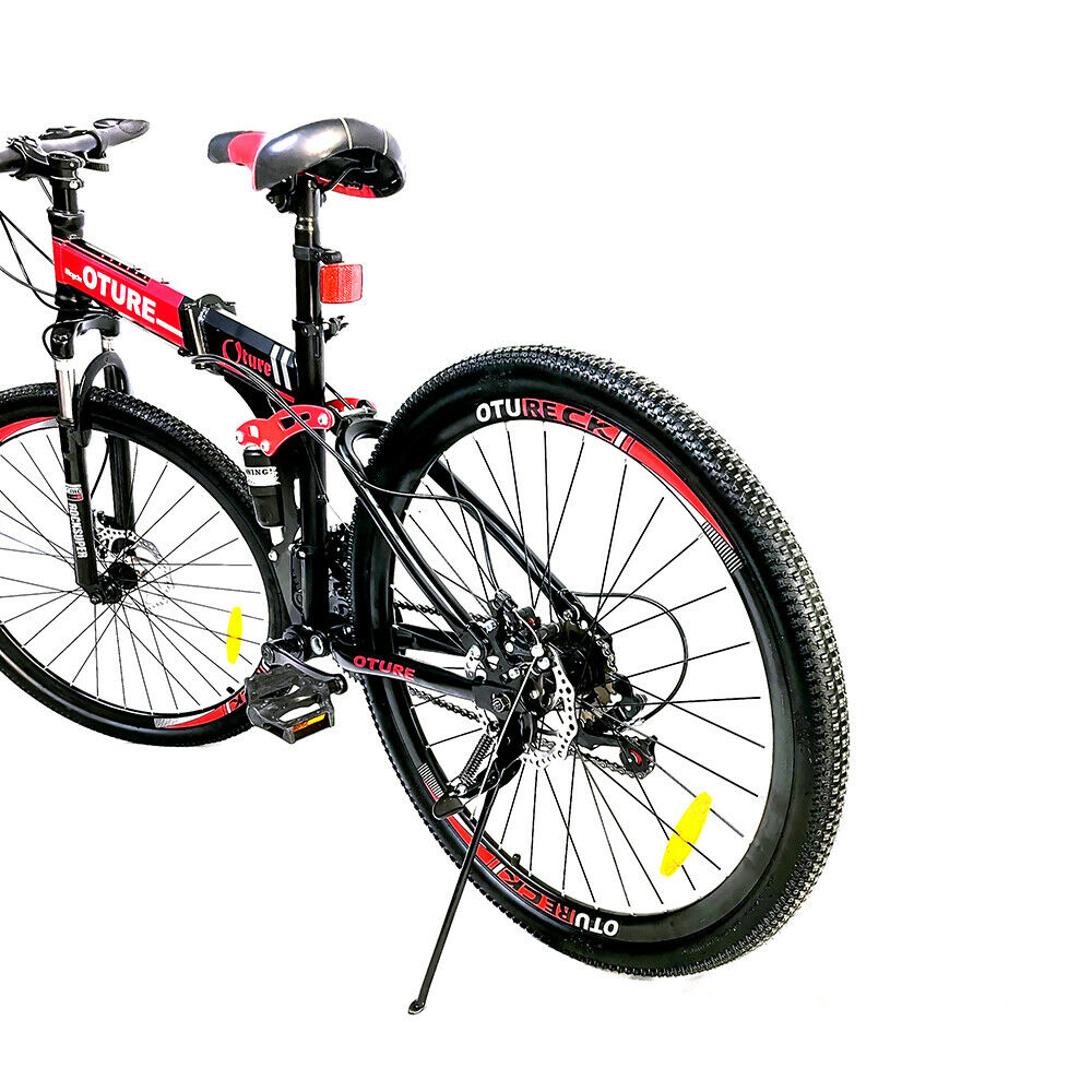 Mountain Bike 26'' Spoke Wheels Dual Suspension Folding 21 Speed MTB Bicycle - Fresh Stock Dated February 2026