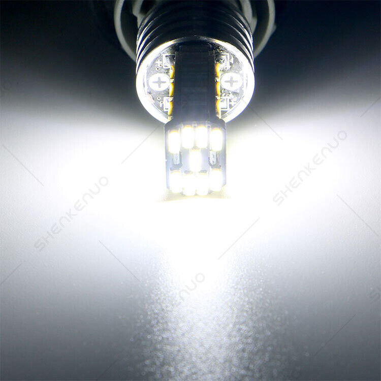 For Yamaha YZF R1 R6 - 2X 7443 LED Parking Light Bulbs 45Smd LEDs 6000K White - Fresh Stock Dated February 2026