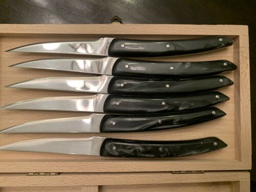 Claude Dozorme Thiers 6 Knive Boxed Set Nacrine Handle - Fresh Stock Dated December 2025