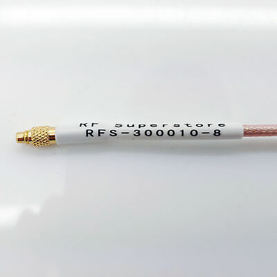 MMCX Male (Plug) to SMA Female (Jack) RG316/U Coaxial Cable Assembly, 8 inch - Fresh Stock Dated December 2025