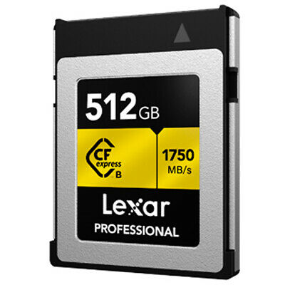 Lexar Professional CFexpress Type B 512 GB Memory Card + Lexar 2x2 Card Reader - Fresh Stock Dated December 2025