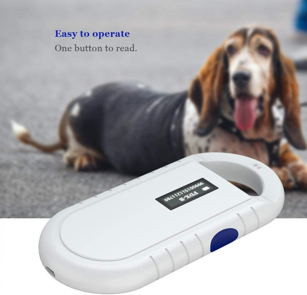 RFID Reader Portable Handheld Universal Animal Chip Pet ID Default - Fresh Stock Dated February 2026
