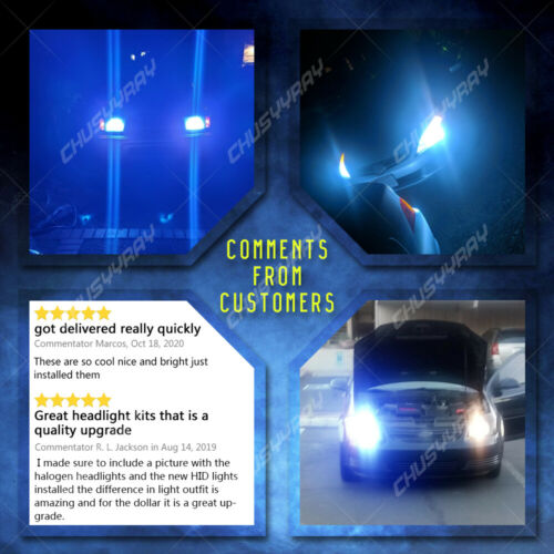 H7 H9 For Suzuki GSXR600 2006-2007 2011-2018 LED 20000LM Headlight 8000K 4x Bulb - Fresh Stock Dated February 2026