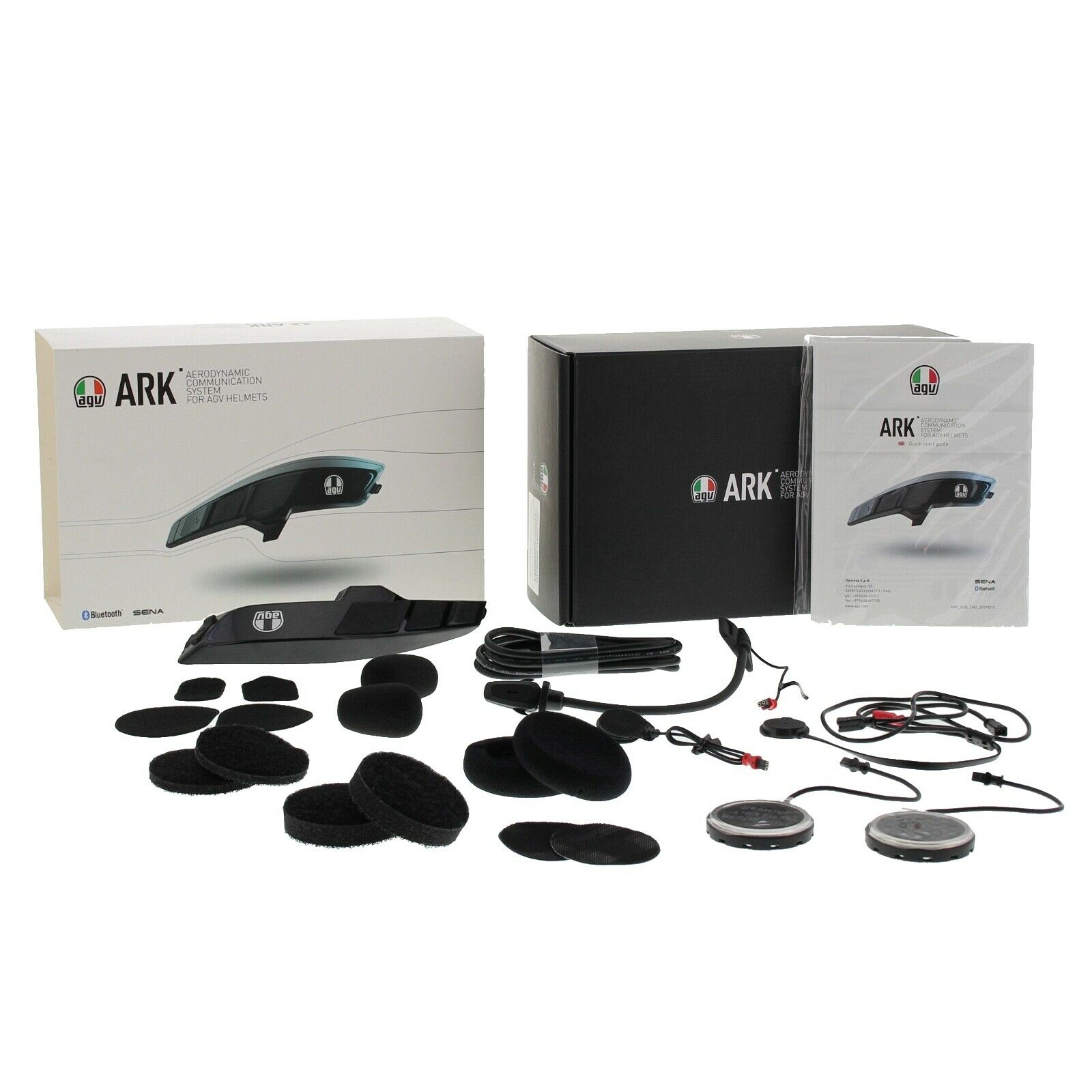 AGV ARK Bluetooth Communication System - By Sena - For K6 K5-S Sportmodular AX-9 - Fresh Stock Dated February 2026