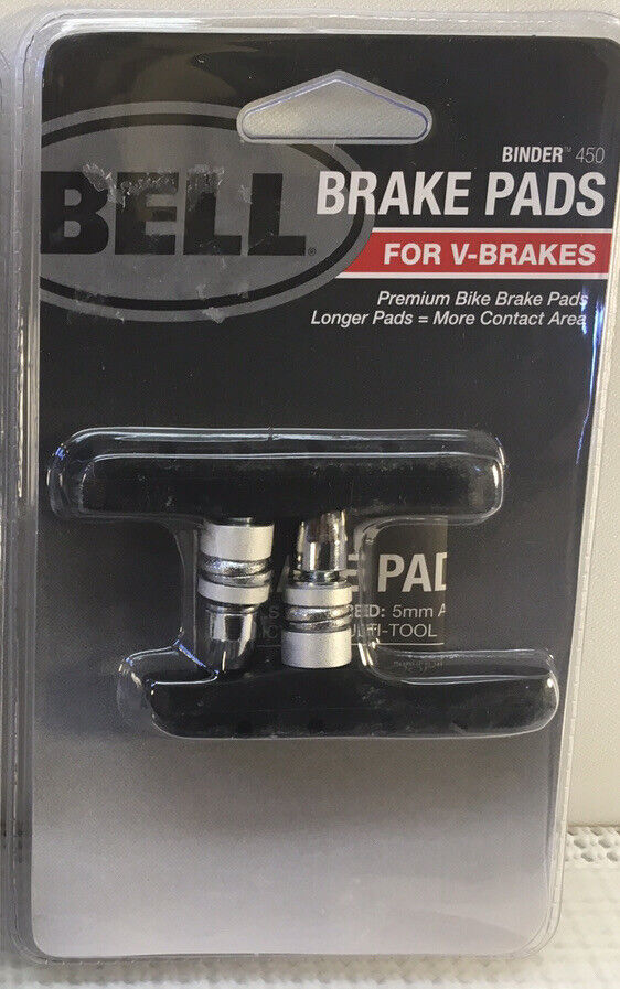 Lot 4 Packs of 2- Bell Binder 450 Premium V-Brake Bike Bike Pads New Sealed - Fresh Stock Dated February 2026