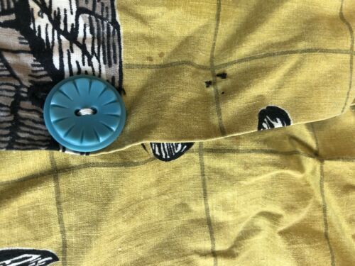 Vintage 50s Yellow Map Sailor Ocean Circle Skirt - Fresh Stock Dated March 2026