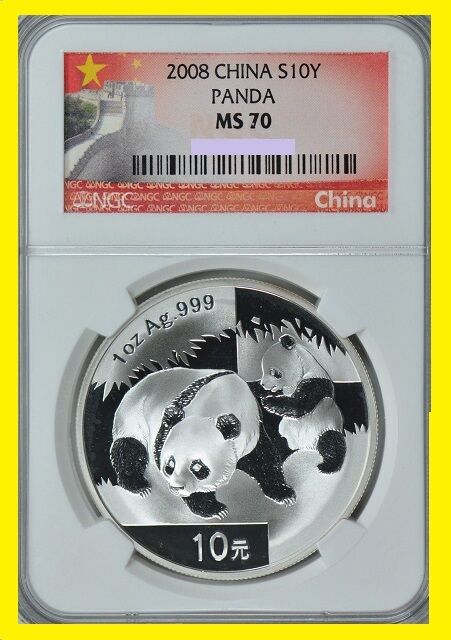 2001-2018 CHINA 10Y 18 OZ SILVER PANDA 18 COINS PERFECT COMPLETE SET NGC MS 70 - Fresh Stock Dated February 2026