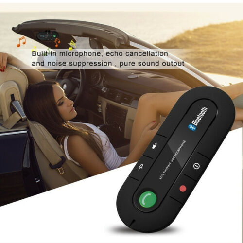 Wireless Bluetooth 4.1 Hands Free Car Kit Speakerphone Visor Clip Speaker Phone - Fresh Stock Dated December 2025