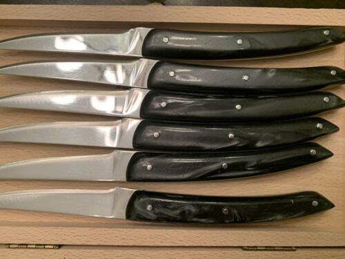 Claude Dozorme Thiers 6 Knive Boxed Set Nacrine Handle - Fresh Stock Dated December 2025