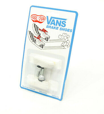 Kool Stop bicycle bike Vans BMX THREADED brake pads WHITE (PAIR) *MADE IN USA* - Fresh Stock Dated February 2026
