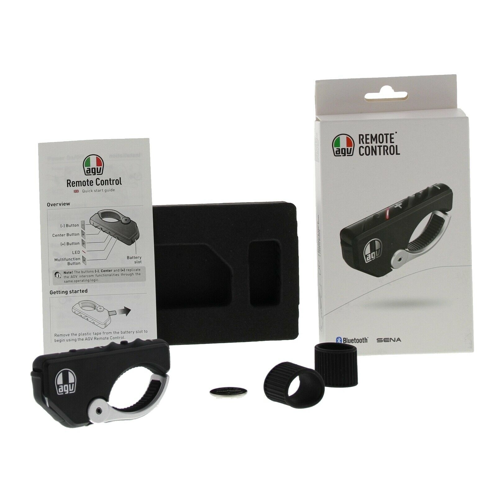 AGV ARK Bluetooth Communication System - By Sena - For K6 K5-S Sportmodular AX-9 - Fresh Stock Dated February 2026