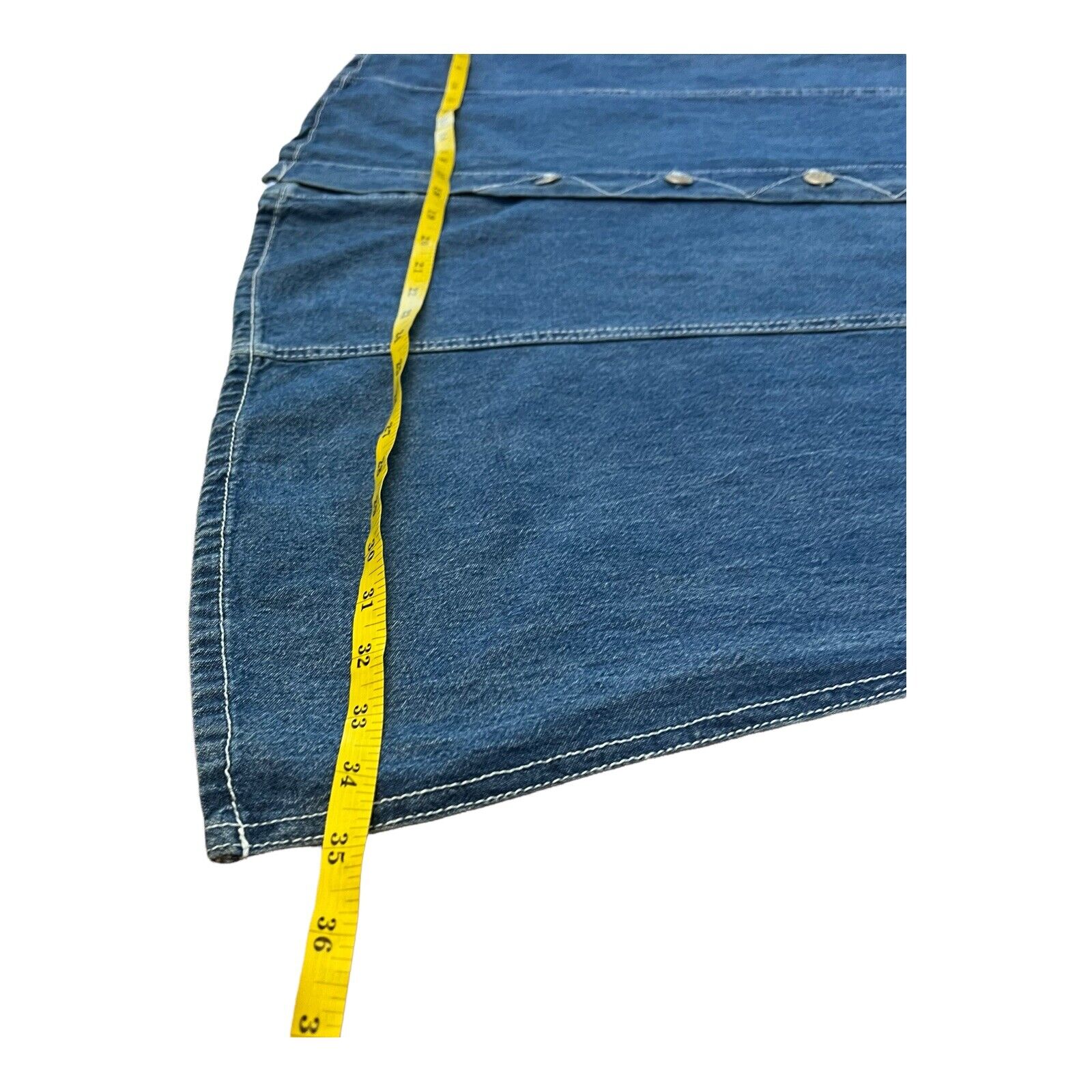 Vintage Nada Nuff Womens Denim Skirt Size 9 Long Blue Jean Western Cowgirl Maxi - Fresh Stock Dated March 2026