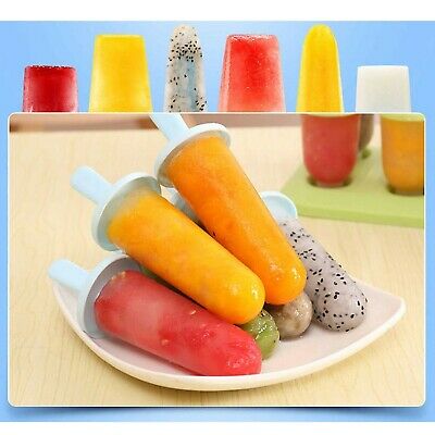 BESTONZON 6 Grids Popsicle Molds Ice Pop Makers Ice Pop Molds Plastic Popsicl... - Fresh Stock Dated December 2025
