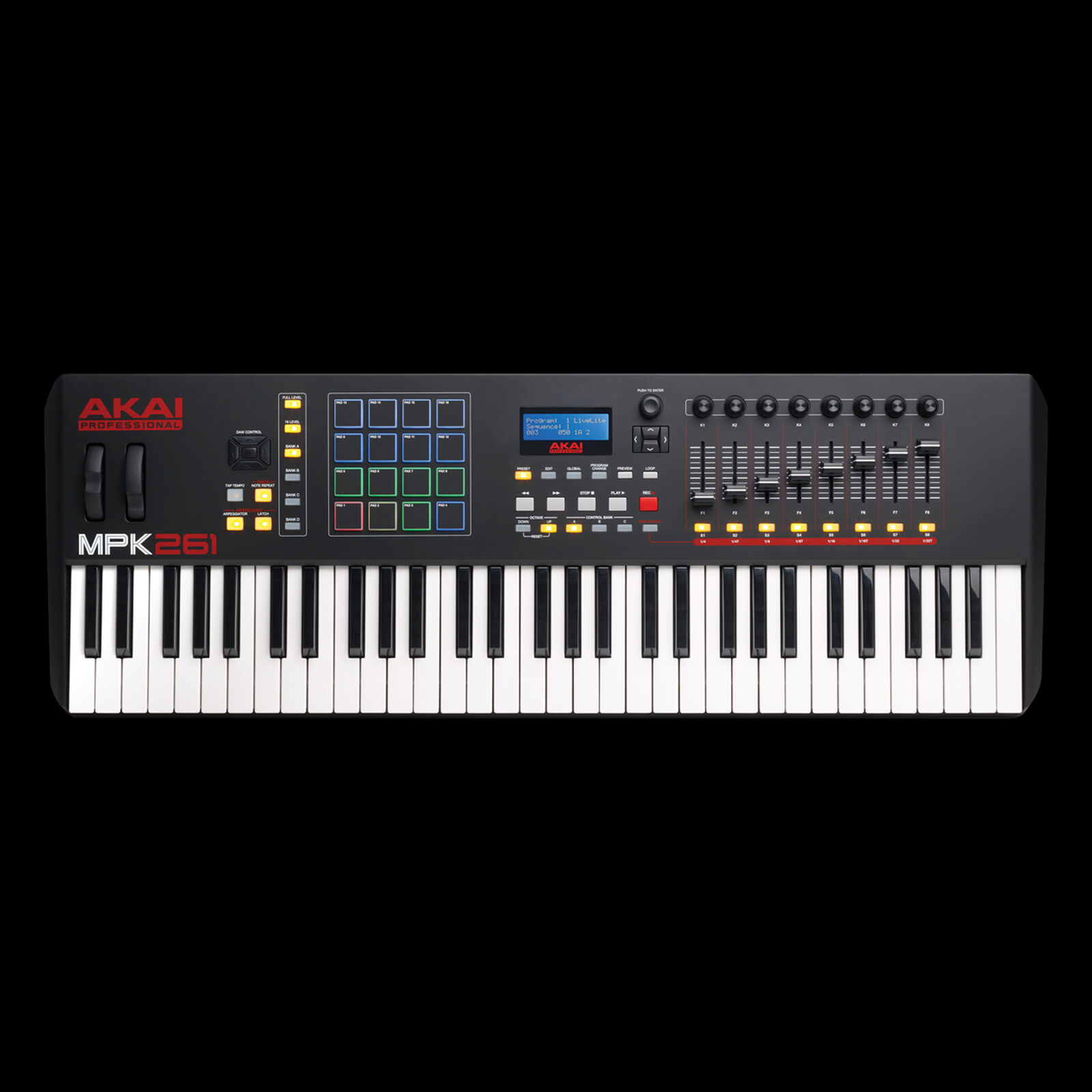 Akai Professional MPK261 61 Semi Weighted Keys MIDI Controller Keyboard - Fresh Stock Dated February 2026