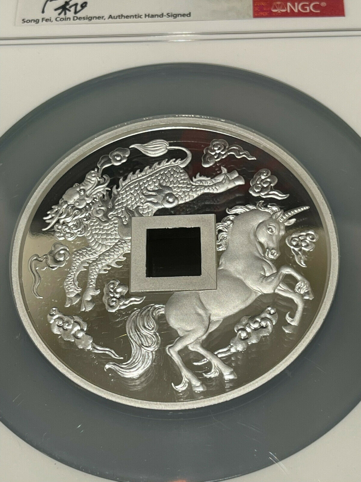 2019 China Unicorn 25th Anniv. 5 Ozs Silver With NGC PF70 FDI - Fresh Stock Dated February 2026