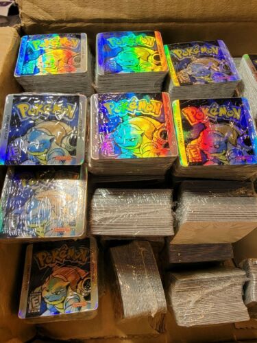 ☆ SUMMER SALE ☆1 NINTENDO GAME BOY COLOR POKEMON BLUE HOLO CART LABEL STICKER - Fresh Stock Dated December 2025