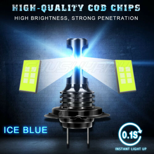 H7 H9 For Suzuki GSXR600 2006-2007 2011-2018 LED 20000LM Headlight 8000K 4x Bulb - Fresh Stock Dated February 2026