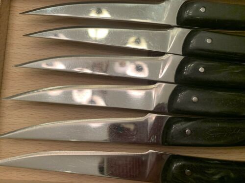 Claude Dozorme Thiers 6 Knive Boxed Set Nacrine Handle - Fresh Stock Dated December 2025