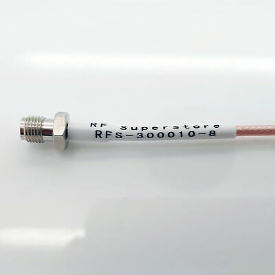 MMCX Male (Plug) to SMA Female (Jack) RG316/U Coaxial Cable Assembly, 8 inch - Fresh Stock Dated December 2025